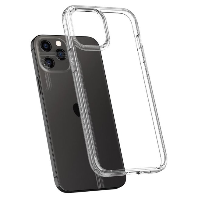 Zadný kryt Spigen Ultra Hybrid pre Apple iPhone 12 Pro Max, transparentná