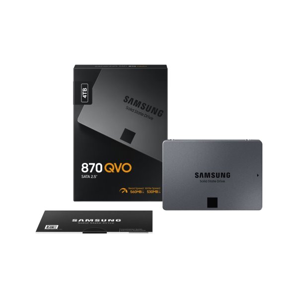 Samsung SSD disk 870 QVO, 4 TB, SATA III 2,5" Samsung SSD disk 870 QVO, 4 TB, SATA III 2,5"