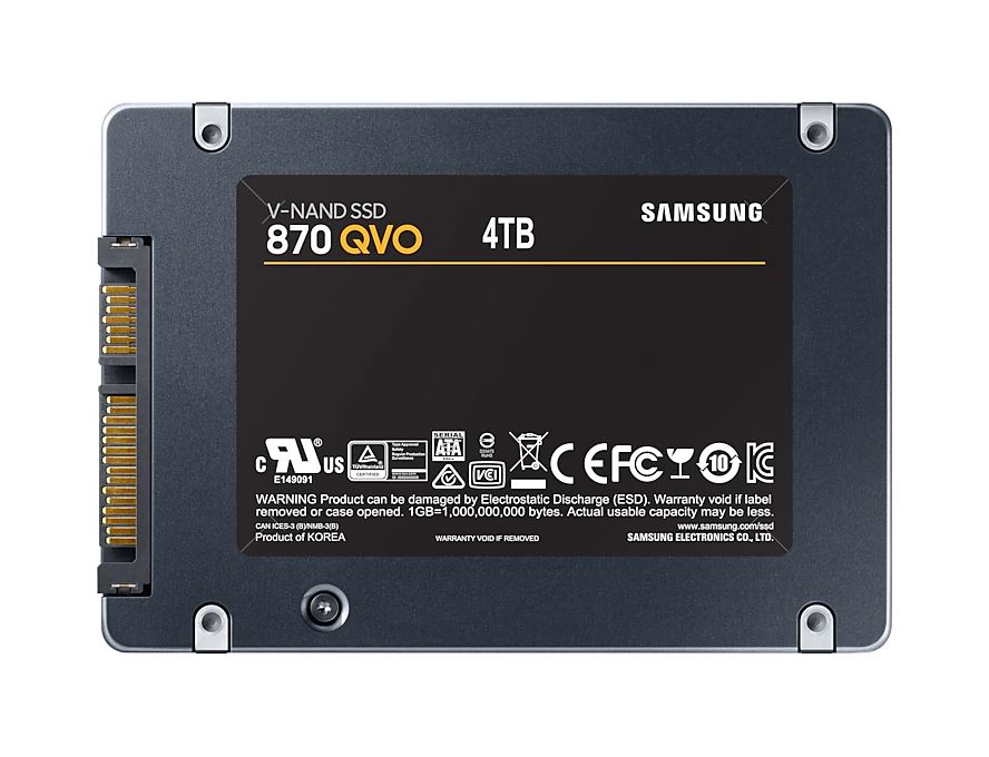Samsung SSD disk 870 QVO, 4 TB, SATA III 2,5" Samsung SSD disk 870 QVO, 4 TB, SATA III 2,5"