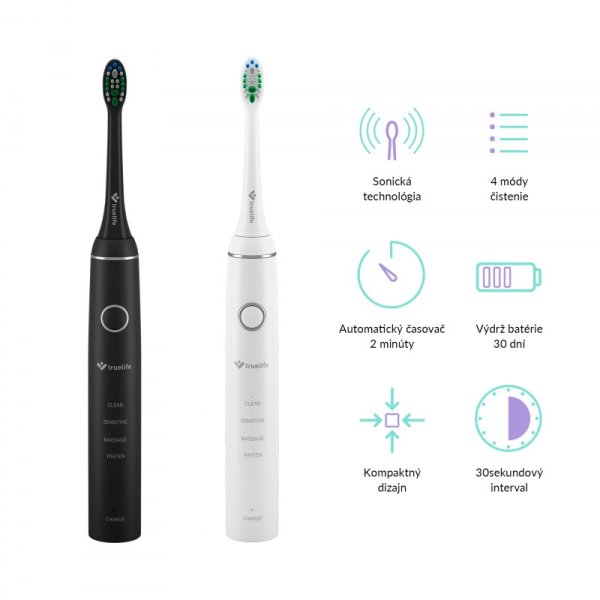 TrueLife SonicBrush Compact Duo sonické zubné kefky TrueLife SonicBrush Compact Duo sonické zubné kefky