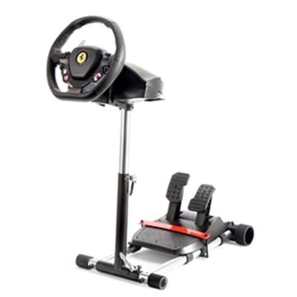Wheel Stand Pro DELUXE V2, racing wheel and pedals stand for Thrustmaster SPIDER, T80/T100,T150,F458/F430, black