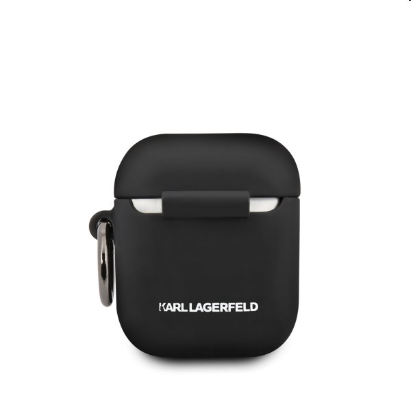 Karl Lagerfeld Choupette silikónový obal pre Apple AirPods 1/2, čierny Karl Lagerfeld Choupette silikónový obal pre Apple AirPods 1/2, čierny