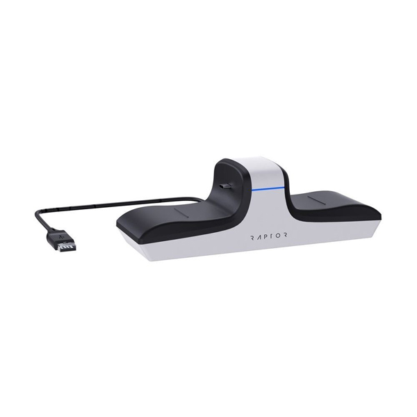 Raptor Gaming CS200 Dual Charging Station for PS5, white Raptor Gaming CS200 Dual Charging Station for PS5, white