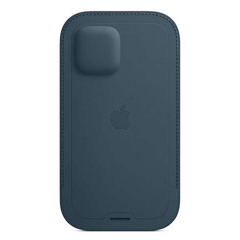 Apple iPhone 12 | 12 Pro Leather Sleeve with MagSafe, baltic blue Apple iPhone 12 | 12 Pro Leather Sleeve with MagSafe, baltic blue