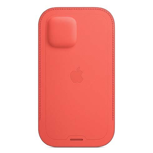 Apple iPhone 12 Pro Max Leather Sleeve with MagSafe, pink citrus