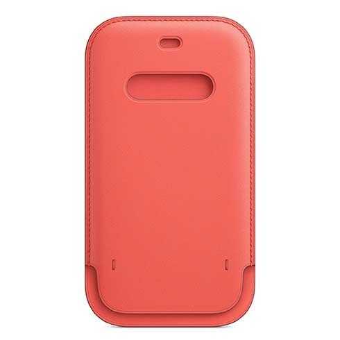 Apple iPhone 12 Pro Max Leather Sleeve with MagSafe, pink citrus