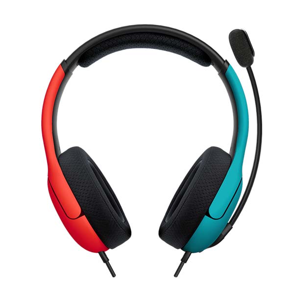 Káblový headset PDP LVL40 pre Nintendo Switch, modrá/červená Káblový headset PDP LVL40 pre Nintendo Switch, modrá/červená