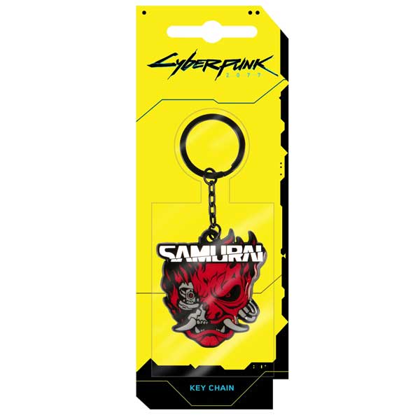 Kľúčenka Cyberpunk 2077 Samurai Logo Metal (Good Loot)