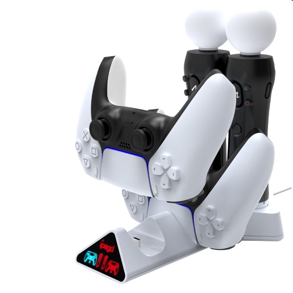 Duálna nabíjacia stanica iPega P5011 pre PS5 DualSense a Move Controller
