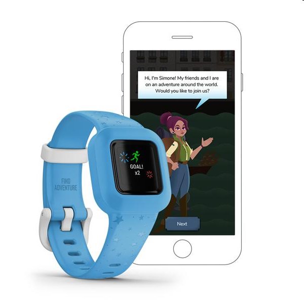 Garmin Vivofit jr. 3, detský smart náramok Stars, modrý