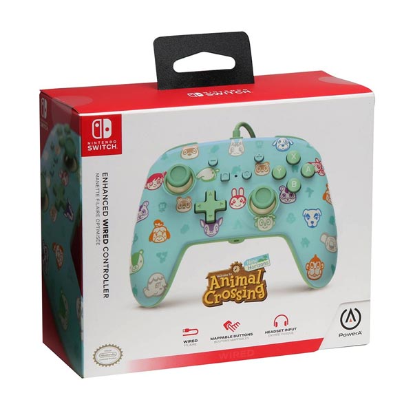 Káblový ovládač PowerA Enhanced pre Nintendo Switch, Animal Crossing New Horizons Káblový ovládač PowerA Enhanced pre Nintendo Switch, Animal Crossing New Horizons