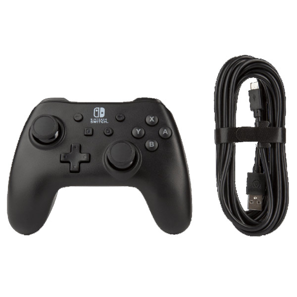 Káblový ovládač PowerA pre Nintendo Switch, Matte Black Káblový ovládač PowerA pre Nintendo Switch, Matte Black