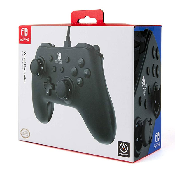 Káblový ovládač PowerA pre Nintendo Switch, Matte Black Káblový ovládač PowerA pre Nintendo Switch, Matte Black