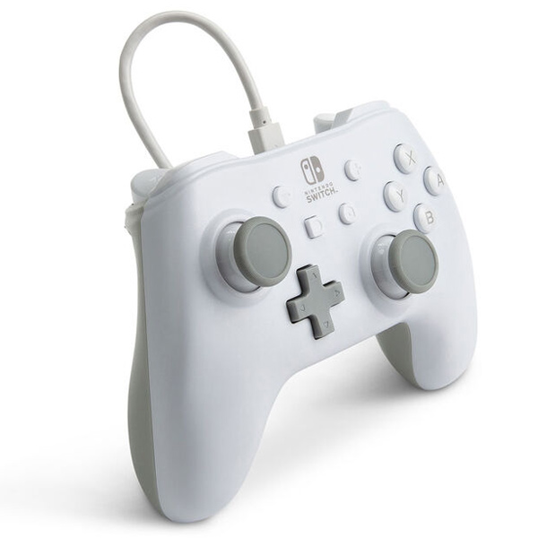 Káblový ovládač PowerA pre Nintendo Switch, Matte White Káblový ovládač PowerA pre Nintendo Switch, Matte White