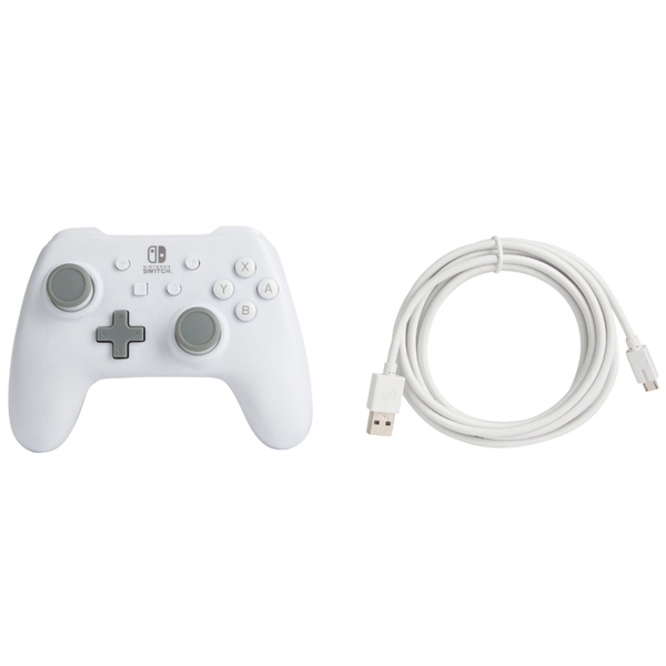 Káblový ovládač PowerA pre Nintendo Switch, Matte White Káblový ovládač PowerA pre Nintendo Switch, Matte White