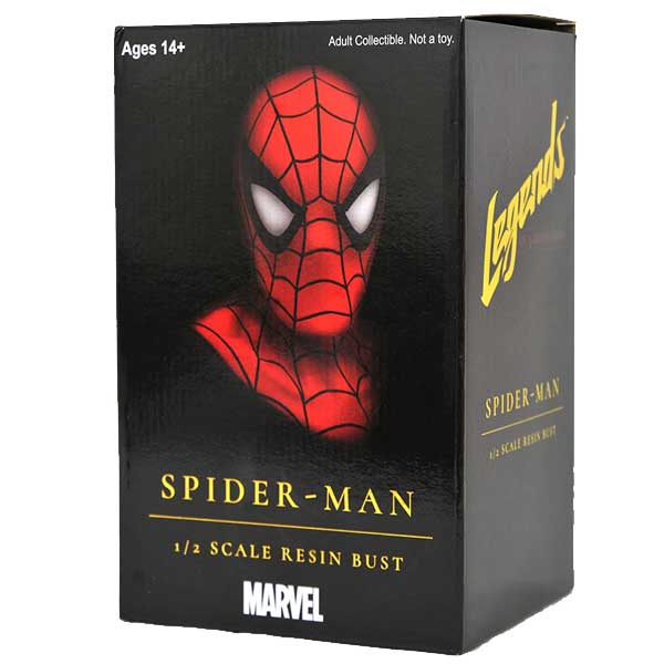 Legends in 3D Marvel Spider Man Half Scale Resin Bust Legends in 3D Marvel Spider Man Half Scale Resin Bust