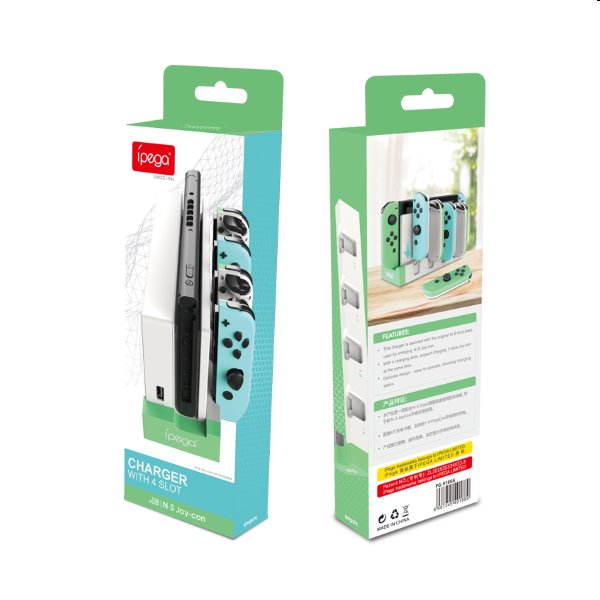 Nabíjacia stanica iPega 9186A pre Nintendo Switch Joy-con, white Nabíjacia stanica iPega 9186A pre Nintendo Switch Joy-con, white