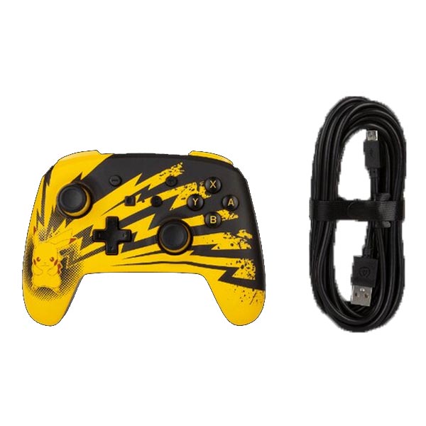 PowerA Enhanced Wired Controller for Nintendo Switch, Lightning Pikachu