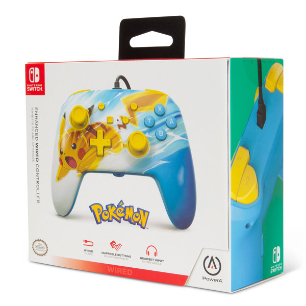 Káblový ovládač PowerA Enhanced pre Nintendo Switch, Pikachu Electric Fade Káblový ovládač PowerA Enhanced pre Nintendo Switch, Pikachu Electric Fade