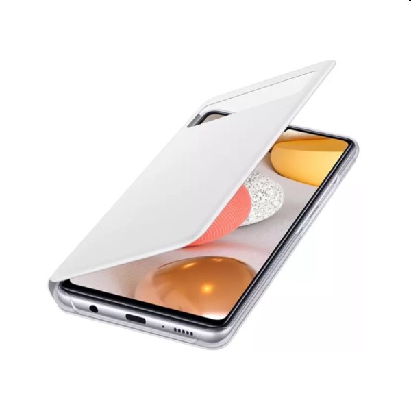 Knižkové puzdro Smart S-View pre Samsung Galaxy A42 - A426B, biela Knižkové puzdro Smart S-View pre Samsung Galaxy A42 - A426B, biela
