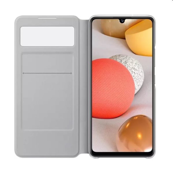 Knižkové puzdro Smart S-View pre Samsung Galaxy A42 - A426B, biela Knižkové puzdro Smart S-View pre Samsung Galaxy A42 - A426B, biela