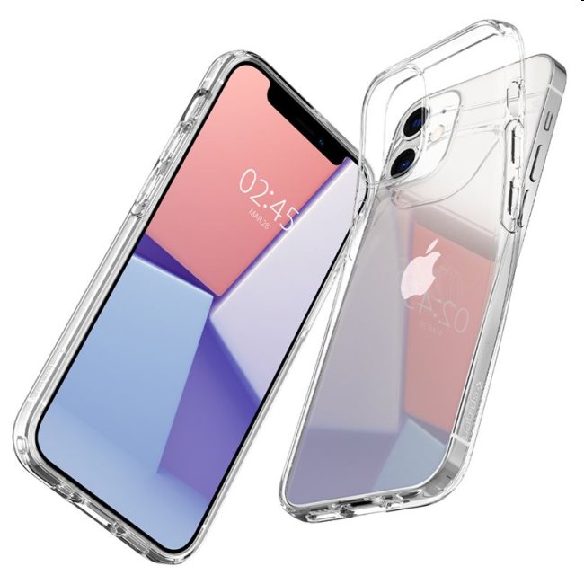 Zadný kryt Spigen Crystal Flex pre iPhone 12 Mini, transparentná