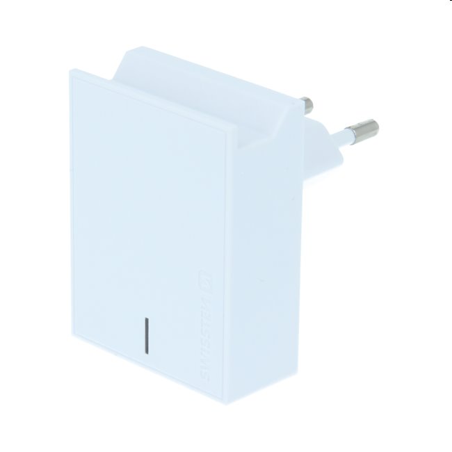 Rýchlonabíjačka Swissten Power Delivery 3.0 pre Apple s USB-C, 45W, biela