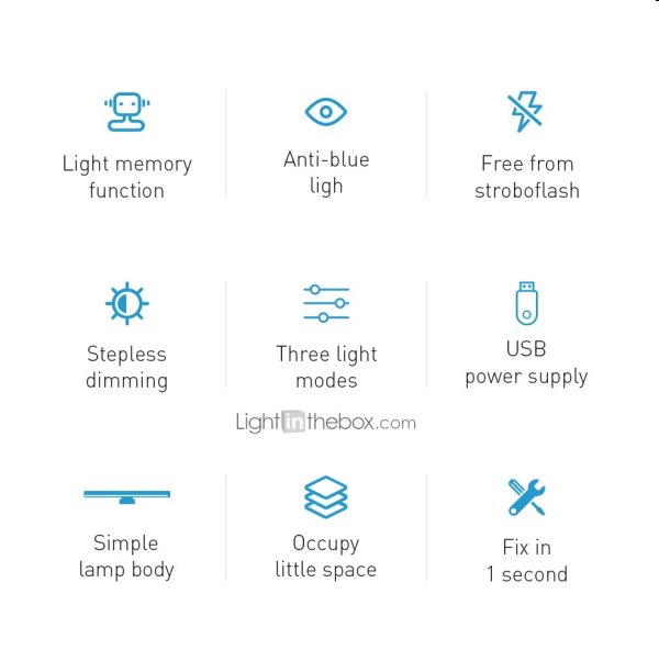 Baseus i-Wok series USB závesné svetlo na monitor