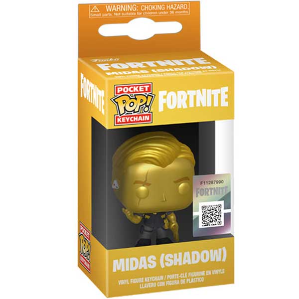 Funko POP! Keychain Fortnite Midas (Shadow) (Metallic) Vinyl Figure Keychain