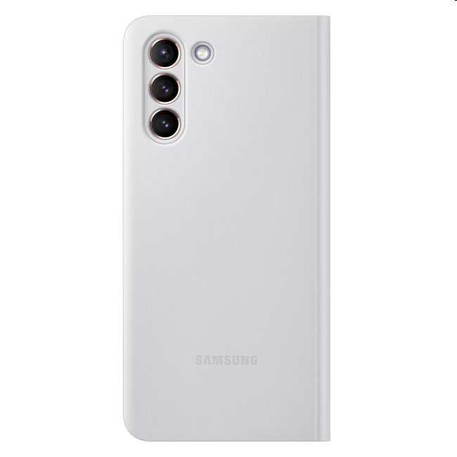 Puzdro Clear View Cover pre Samsung Galaxy S21 Plus - G996B, light gray (EF-ZG996C)