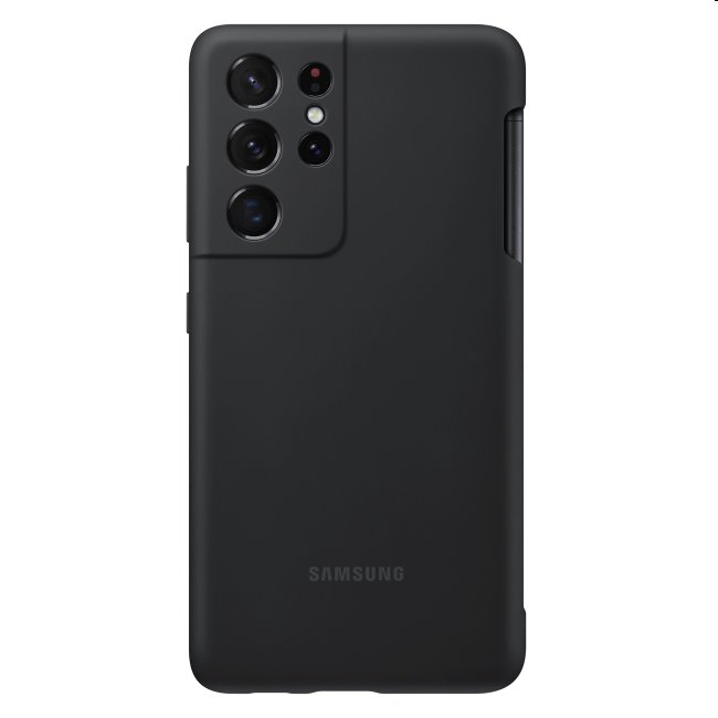 Puzdro Silicone Cover pre Samsung Galaxy S21 Ultra - G998B, black + S-Pen (EF-PG99PT) Puzdro Silicone Cover pre Samsung Galaxy S21 Ultra - G998B, black + S-Pen (EF-PG99PT)