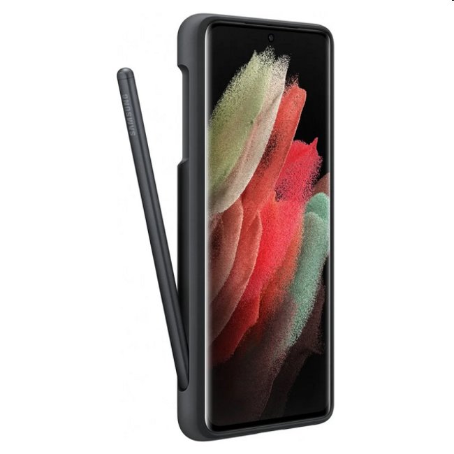 Puzdro Silicone Cover pre Samsung Galaxy S21 Ultra - G998B, black + S-Pen (EF-PG99PT) Puzdro Silicone Cover pre Samsung Galaxy S21 Ultra - G998B, black + S-Pen (EF-PG99PT)