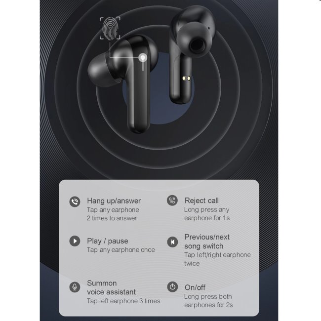 Haylou GT3 TWS, black Haylou GT3 TWS, black