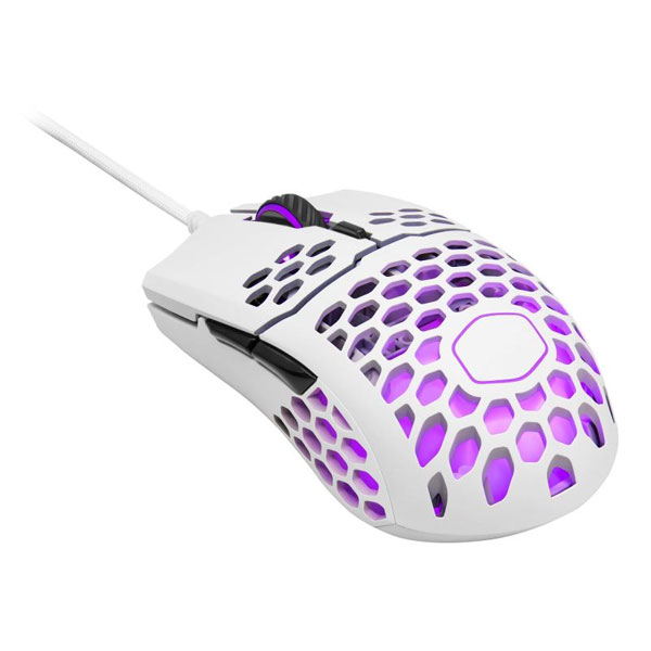 Herná myš Cooler Master LightMouse MM711, matná white