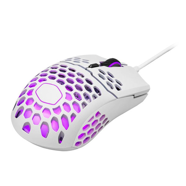 Herná myš Cooler Master LightMouse MM711, matná white