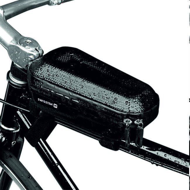 Vodotesné puzdro na bicykel Swissten N.3, čierne Vodotesné puzdro na bicykel Swissten N.3, čierne
