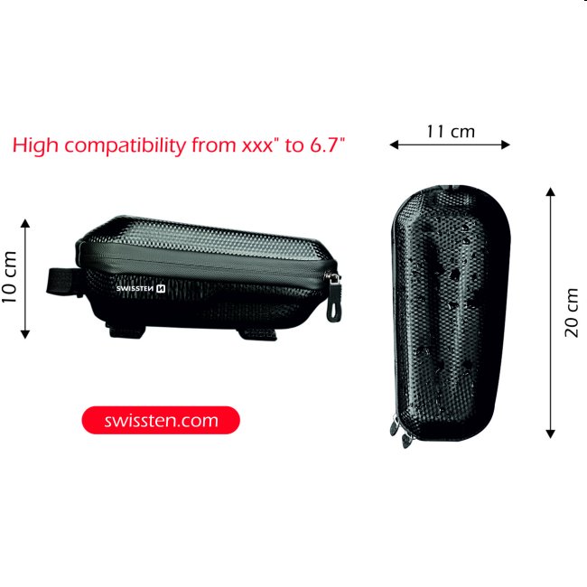 Vodotesné puzdro na bicykel Swissten N.3, čierne