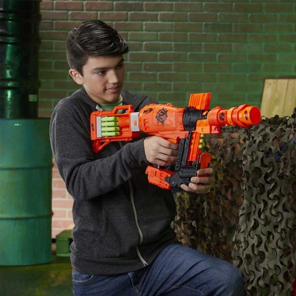 Nerf Nailbiter Zoom and Doom Zombie Strike Blaster Nerf Nailbiter Zoom and Doom Zombie Strike Blaster