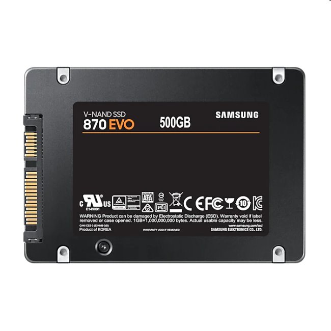 Samsung SSD disk 870 EVO, 500 GB, SATA III 2,5"
