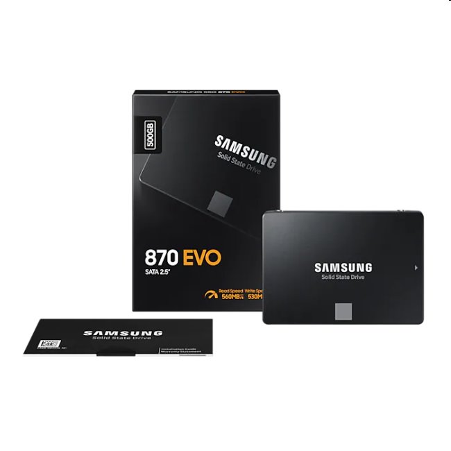 Samsung SSD disk 870 EVO, 500 GB, SATA III 2,5" Samsung SSD disk 870 EVO, 500 GB, SATA III 2,5"