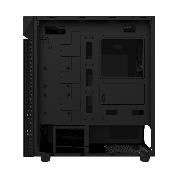 Gigabyte GB-C200G, MidiTower PC skrinka, čierna, Sklo, mATX, iTX, ATX