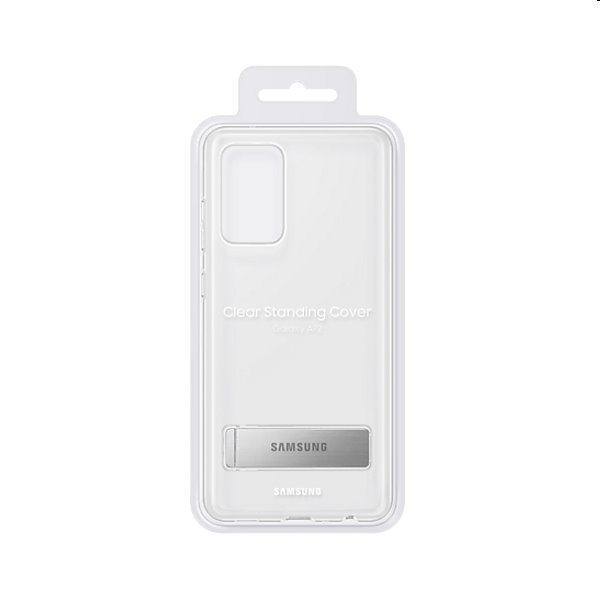 Puzdro Clear Standing Cover pre Samsung Galaxy A72 - A725F, transparent (EF-JA725CT)