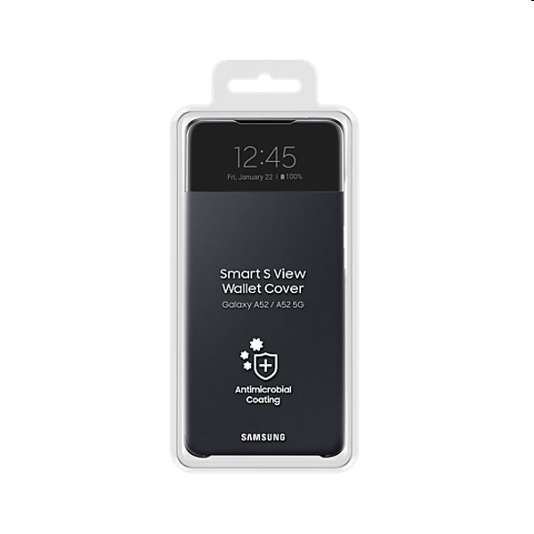 Puzdro S View Cover pre Samsung Galaxy A52/A52s, black (EF-EA525PB) Puzdro S View Cover pre Samsung Galaxy A52/A52s, black (EF-EA525PB)