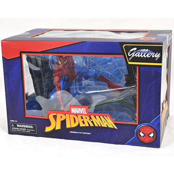 Figúrka Spider Man Comic Webbing Diorama (Marvel)