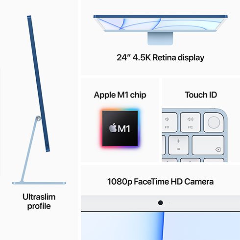 Apple iMac All-in-one počítač 24" 4,5K, M1 8-core, CPU 8-core, GPU 8 GB/256 GB, ružová SK Apple iMac All-in-one počítač 24" 4,5K, M1 8-core, CPU 8-core, GPU 8 GB/256 GB, ružová SK