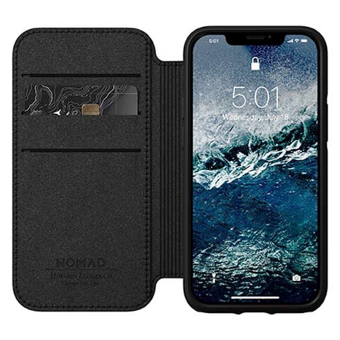 Knižkové odolné puzdro Nomad pre iPhone 12 mini, hnedá Knižkové odolné puzdro Nomad pre iPhone 12 mini, hnedá