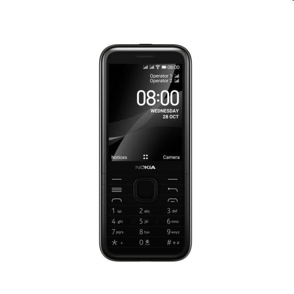 Nokia 8000, 4G, Dual SIM, black - SK distribúcia Nokia 8000, 4G, Dual SIM, black - SK distribúcia