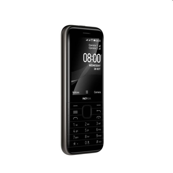 Nokia 8000, 4G, Dual SIM, black - SK distribúcia