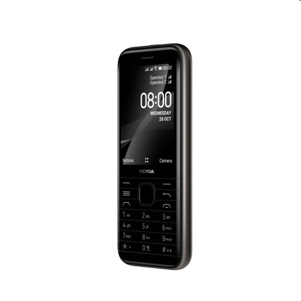 Nokia 8000, 4G, Dual SIM, black - SK distribúcia