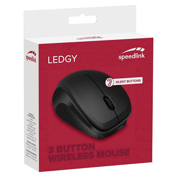 Speedlink Ledgy Mouse Wireless Silent, black-black Speedlink Ledgy Mouse Wireless Silent, black-black